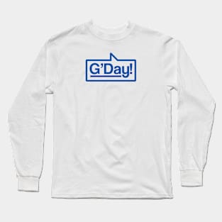 G'Day - Talking Shirt (Blue) Long Sleeve T-Shirt